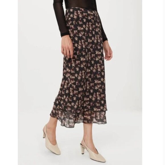 Frank And Oak Layered Maxi Skirt – Size Large – NWT – Rare / Brand Closed - Picture 2 of 6
